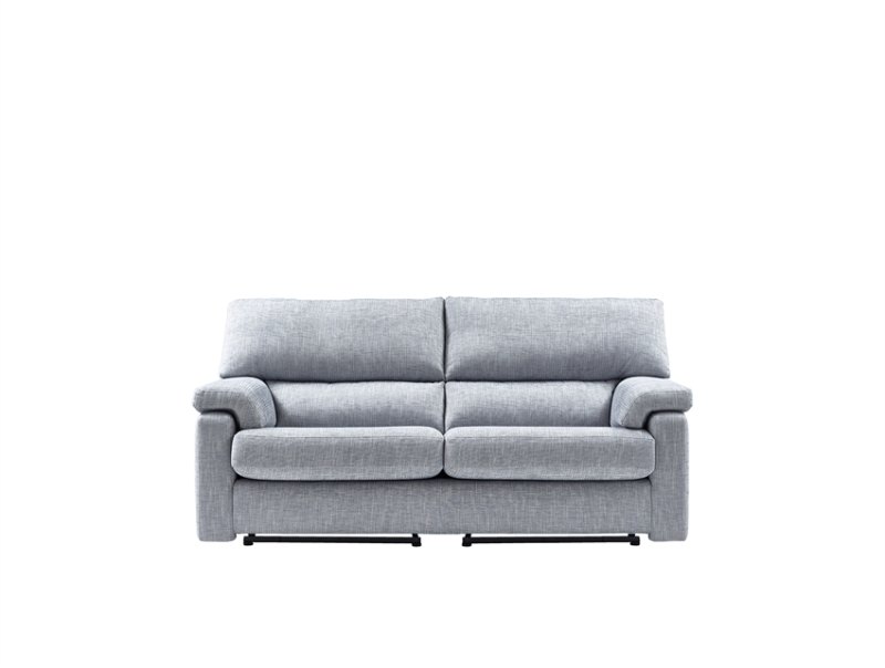 605791 Hemingway 3 Seater Blue Recliner Compressed