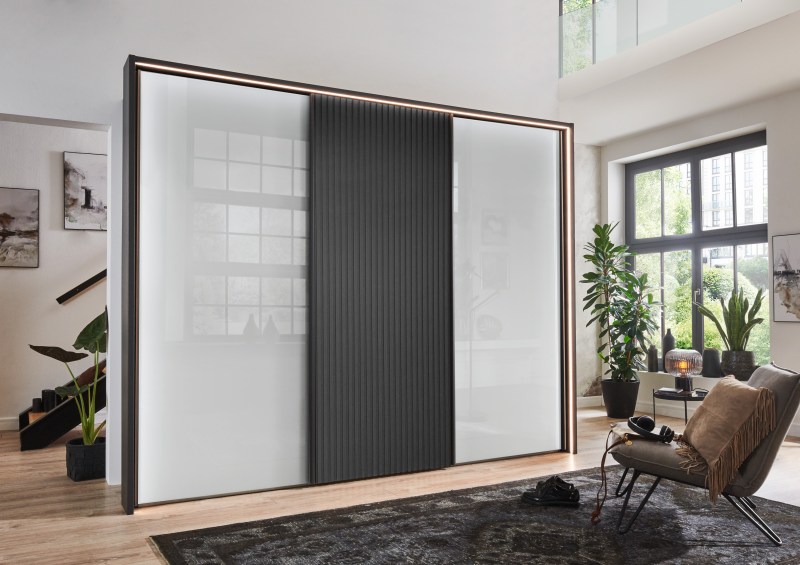 Denver 20824 22 bearMM 0512 Graphit D  Glas wei   SWT300cm H236cm  m PPT uml Beleuchtung