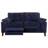 Elsie   2 Seater Easy Lounger   2LR   Front   Open   Villa Navy   Wood Foot