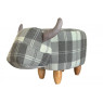 Maisie Grey Tartan Cow
