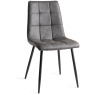 Mondrian Faux Dark Grey Leather Chair