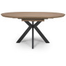 Manhattan Light Walnut Extending Round Table 1200-1600MM