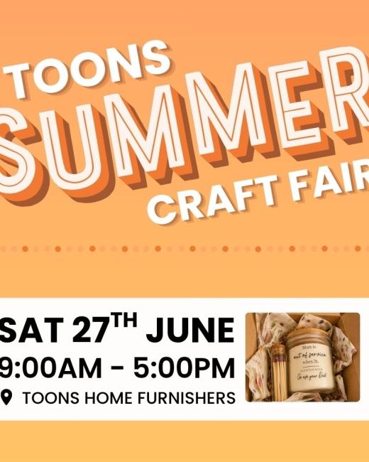 We're hosting a Summer Craft Fair!... 