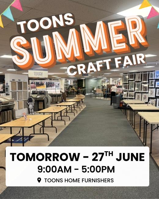 Our Summer Craft Fair is Tomorrow... 