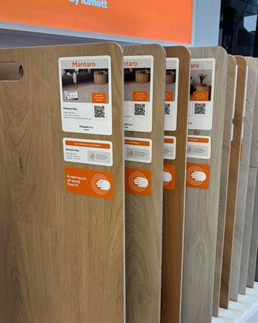 The look of wood, the ease of vinyl... 