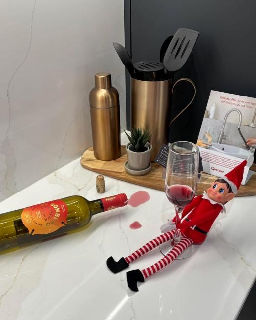 Uh oh. The little elf must have... 