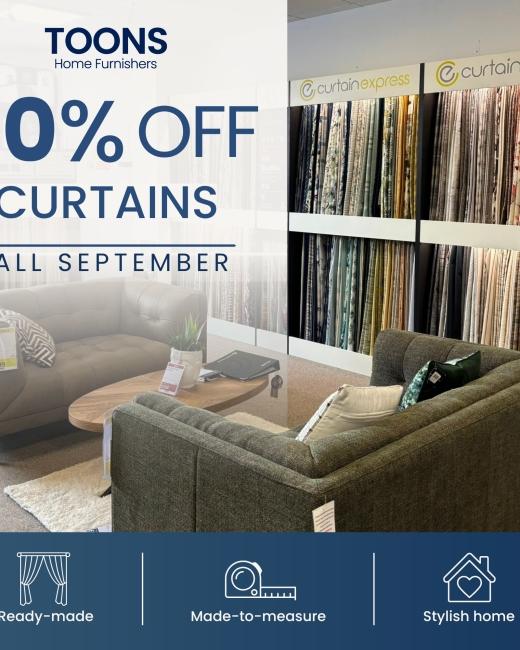 We're welcoming curtains back at... 
